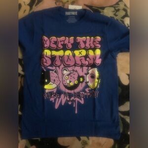 Fortnite Blue Graphic Kids T-Shirt New 10/12